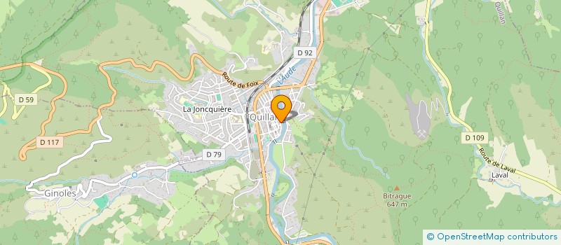 localisation de l'entreprise MADAME GEORGIA JANSSON  QUILLAN