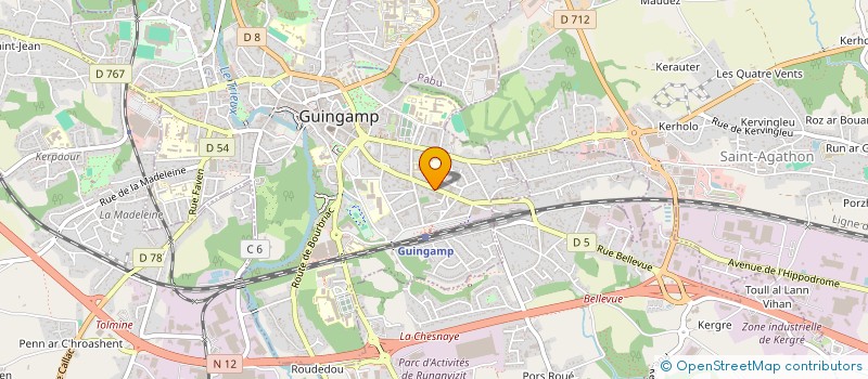 localisation de l'entreprise MADAME GEORGIANA CIOCLEI à GUINGAMP