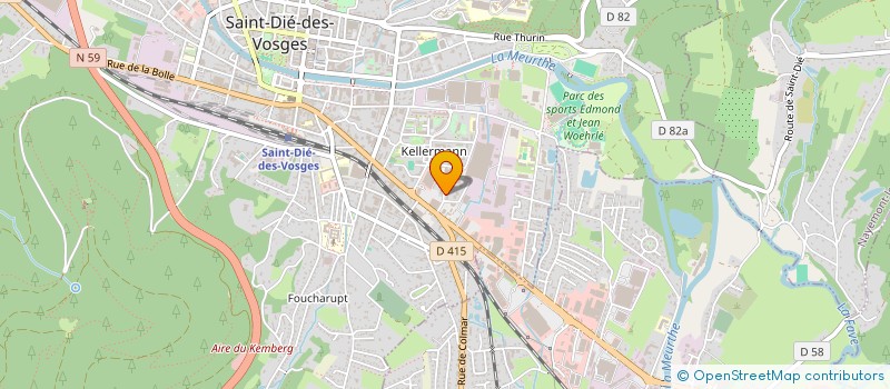 localisation de l'entreprise MADAME GEORGIANI AVADANI  SAINT-DIE-DES-VOSGES