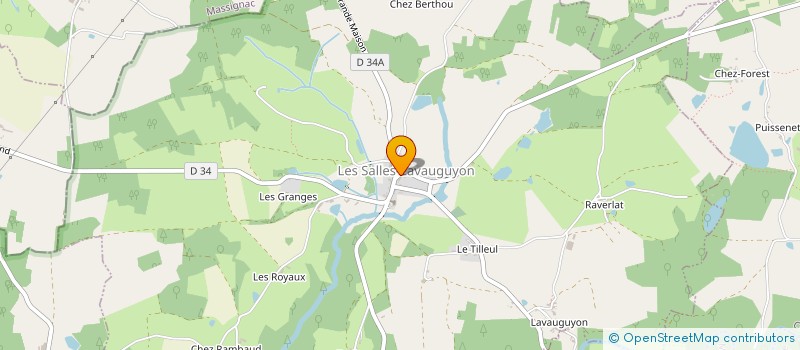 localisation de l'entreprise MADAME GEORGIE EDWARDS  LES SALLES-LAVAUGUYON