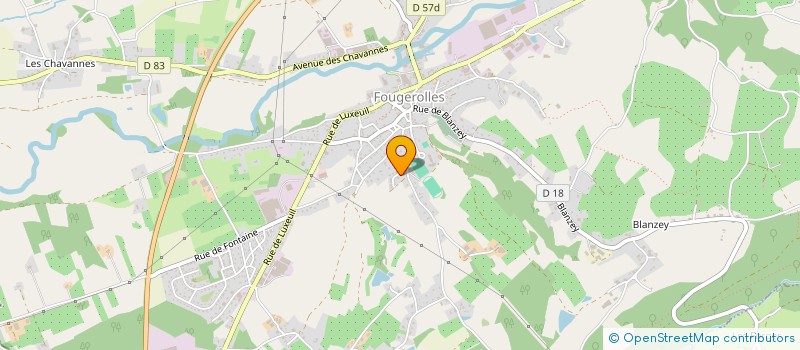 localisation de l'entreprise MADAME GEORGINA BOGDAN  FOUGEROLLES-SAINT-VALBERT