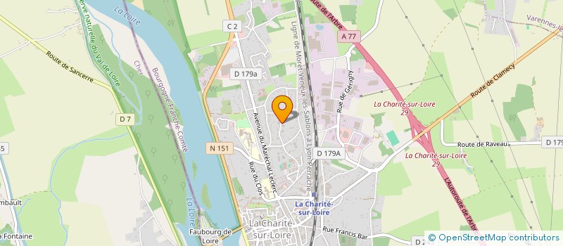 localisation de l'entreprise MADAME GEORGINA GARRIC  LA CHARITE-SUR-LOIRE