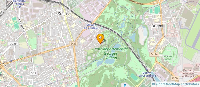localisation de l'entreprise MADAME GEORGINA MORISSEAU à STAINS