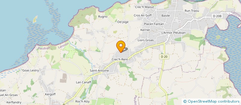 localisation de l'entreprise MADAME GEORGINA ROBERTS  PLEUBIAN