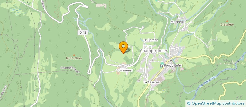 localisation de l'entreprise MADAME GEORGINA TOLMAY  CHAMPFROMIER