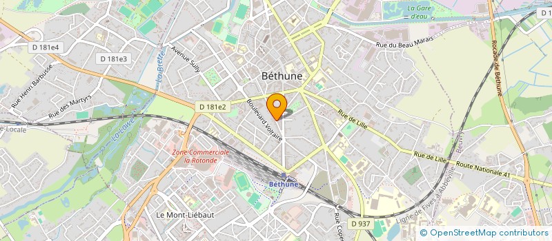 localisation de l'entreprise MADAME GEORGINA VERDIER à BETHUNE