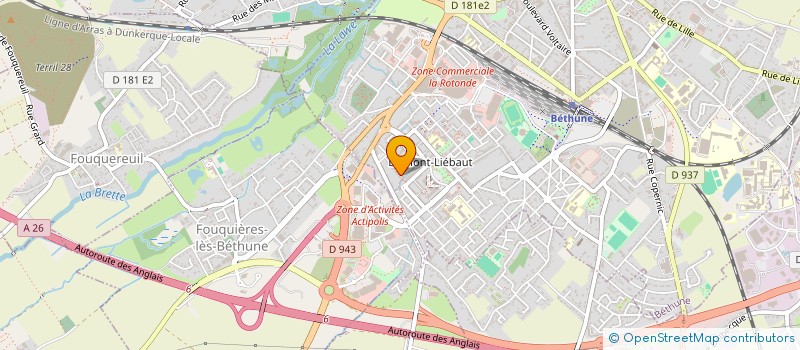 localisation de l'entreprise MADAME GEORGINA WALLE  BETHUNE