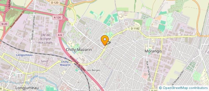 localisation de l'entreprise MADAME GEORGINE BANTSIMBA  CHILLY-MAZARIN