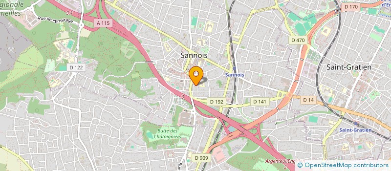 localisation de l'entreprise MADAME GEORGINE MONA  SANNOIS