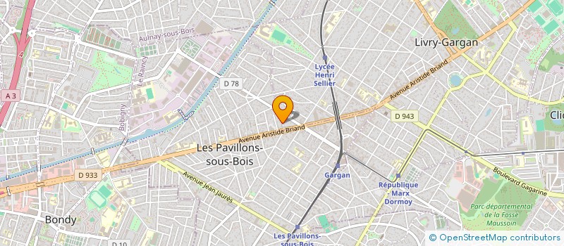 localisation de l'entreprise MADAME GEOVANNA CABRAL MARTINS  LES PAVILLONS-SOUS-BOIS