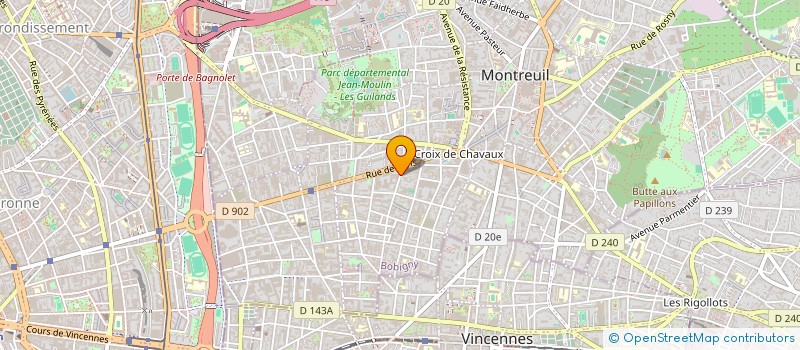 localisation de l'entreprise MADAME GERALDINA GRASSI à MONTREUIL