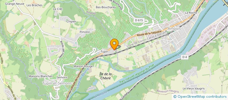 localisation de l'entreprise MADAME GERALDINA MARTINS  TUPIN-ET-SEMONS