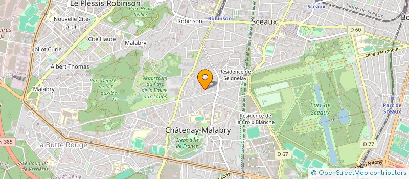 localisation de l'entreprise MADAME GERALDINE ADAM à CHATENAY-MALABRY
