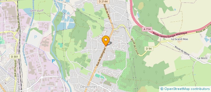 localisation de l'entreprise MADAME GERALDINE ALQUIER  DESERTINES