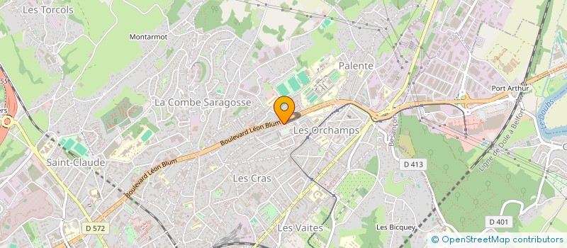 localisation de l'entreprise MADAME GERALDINE AMOROSINI  BESANCON