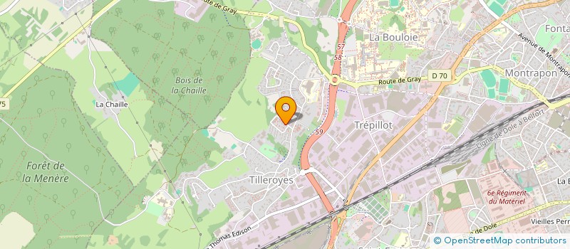 localisation de l'entreprise MADAME GERALDINE ANDRE  BESANCON