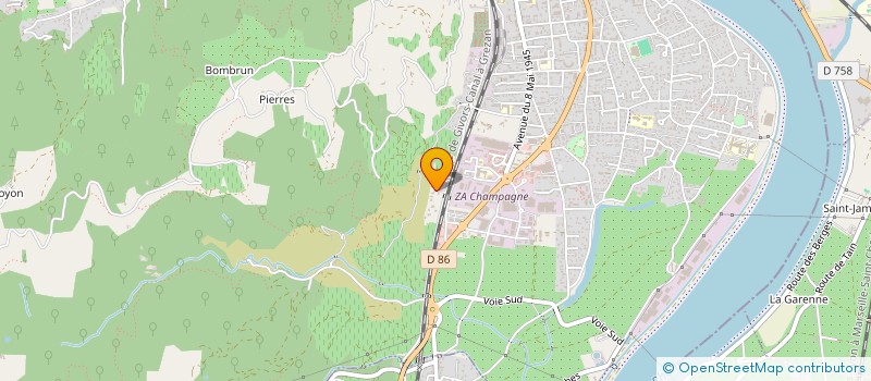 localisation de l'entreprise MADAME GERALDINE ASTIER à TOURNON-SUR-RHONE