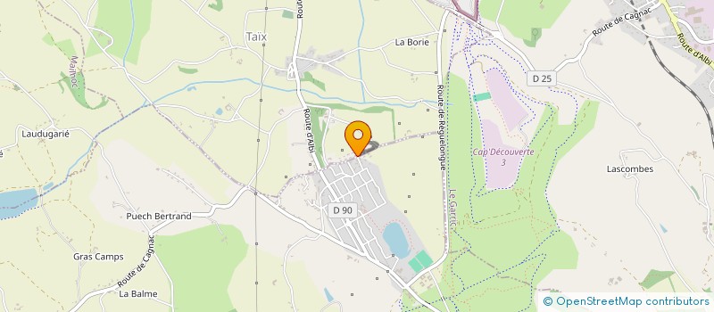 localisation de l'entreprise MADAME GERALDINE BABANGUI-ZOSSIWE  CAGNAC-LES-MINES