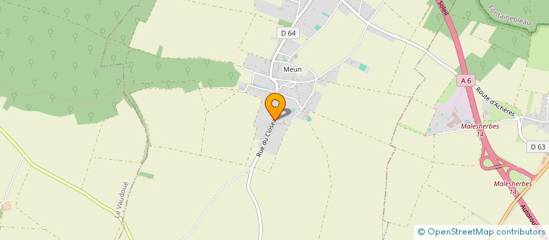 localisation de l'entreprise MADAME GERALDINE BAPTISTA  ACHERES-LA-FORET