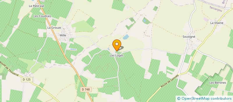 localisation de l'entreprise MADAME GERALDINE BARBEAU  TERRANJOU