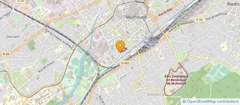 localisation de l'entreprise MADAME GERALDINE BASTIDE  MULHOUSE