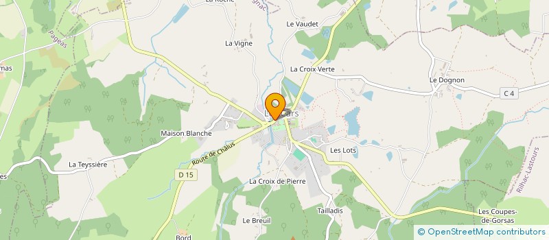 localisation de l'entreprise MADAME GERALDINE BAUDAT à LES CARS