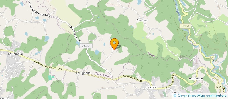 localisation de l'entreprise MADAME GERALDINE BEAUDENON  CHANTEIX