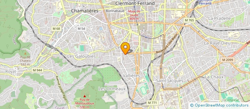 localisation de l'entreprise MADAME GERALDINE BEGON  CLERMONT-FERRAND