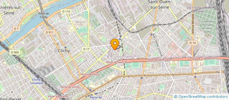 localisation de l'entreprise MADAME GERALDINE BELLANGER à SAINT-OUEN-SUR-SEINE
