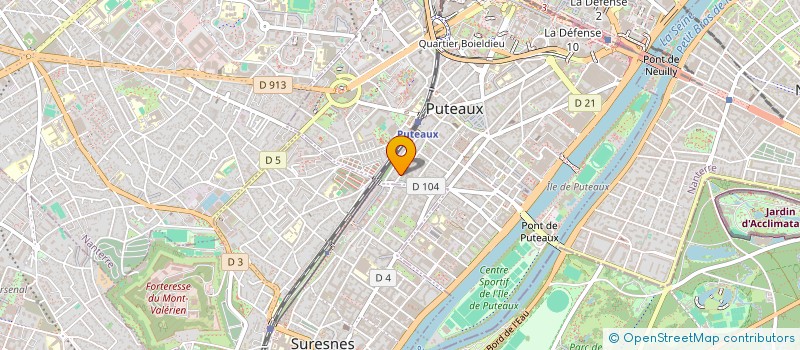 localisation de l'entreprise MADAME GERALDINE BENOIT  PUTEAUX