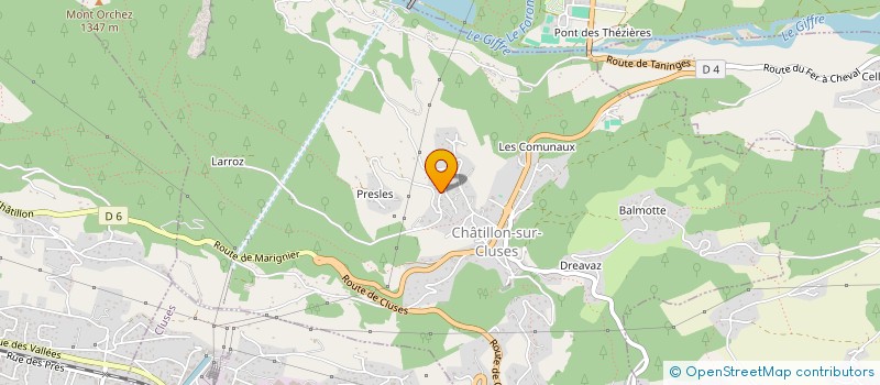 localisation de l'entreprise MADAME GERALDINE BERNARDIN  CHATILLON-SUR-CLUSES