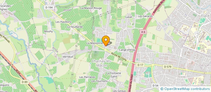 localisation de l'entreprise MADAME GERALDINE BERRY  CHARNAY-LES-MACON