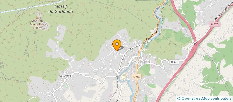 localisation de l'entreprise MADAME GERALDINE BERTIN  ROQUEVAIRE