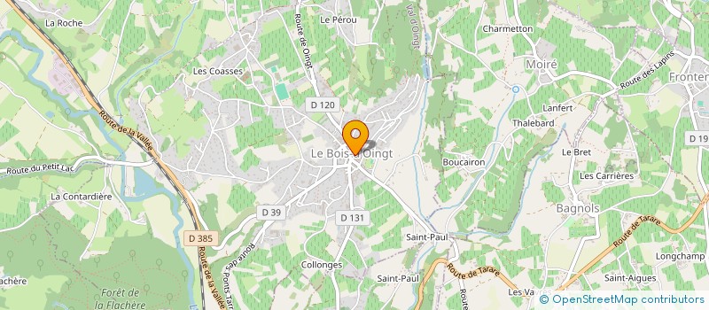 localisation de l'entreprise MADAME GERALDINE BILLOT  VAL D'OINGT