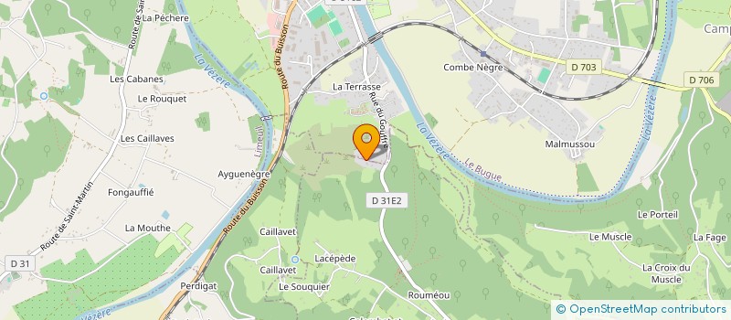 localisation de l'entreprise MADAME GERALDINE BLIN  LE BUGUE