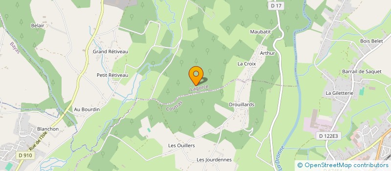 localisation de l'entreprise MADAME GERALDINE BONNAMY  LAGORCE