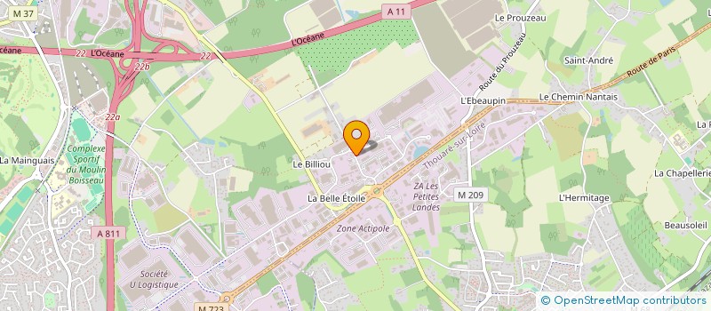 localisation de l'entreprise MADAME GERALDINE BONNIER  CARQUEFOU