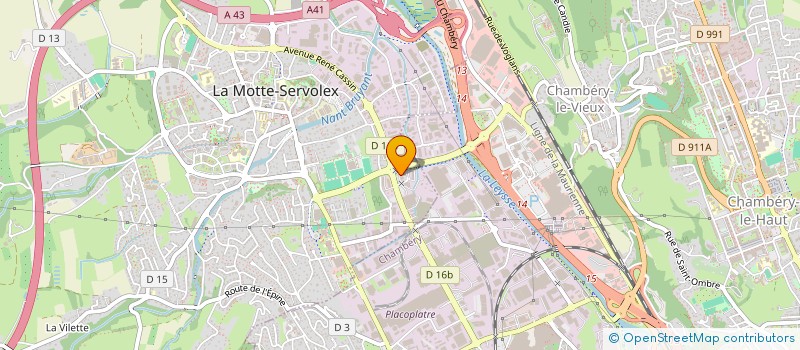 localisation de l'entreprise MADAME GERALDINE BORLA  LA MOTTE-SERVOLEX