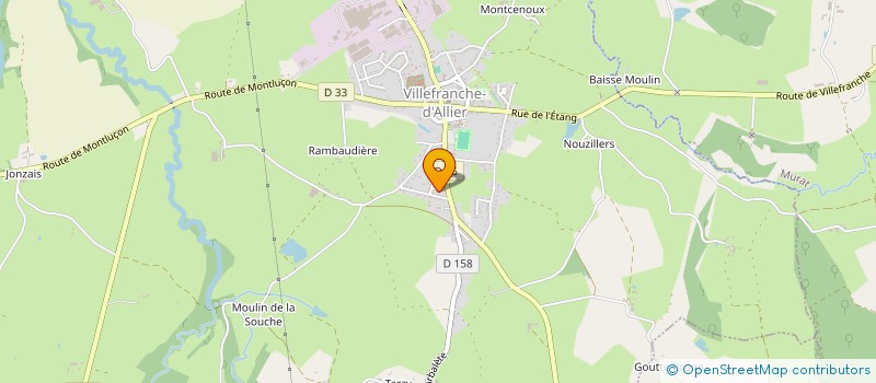 localisation de l'entreprise MADAME GERALDINE BOUTRON  VILLEFRANCHE D ALLIER