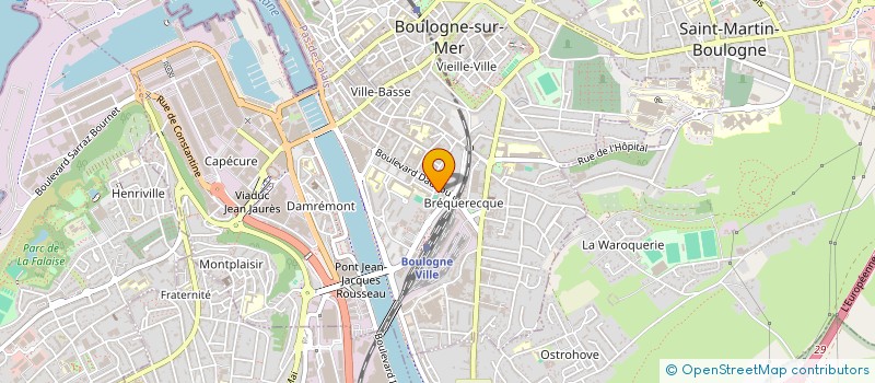 localisation de l'entreprise MADAME GERALDINE BRACQBIEN à BOULOGNE-SUR-MER