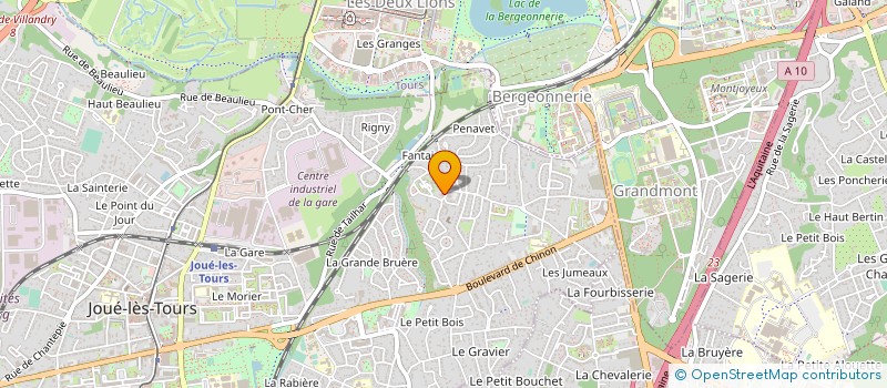 localisation de l'entreprise MADAME GERALDINE BRIFFAULT  JOUE-LES-TOURS