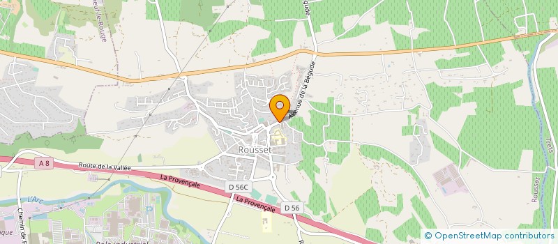 localisation de l'entreprise MADAME GERALDINE BRIGANTI  ROUSSET