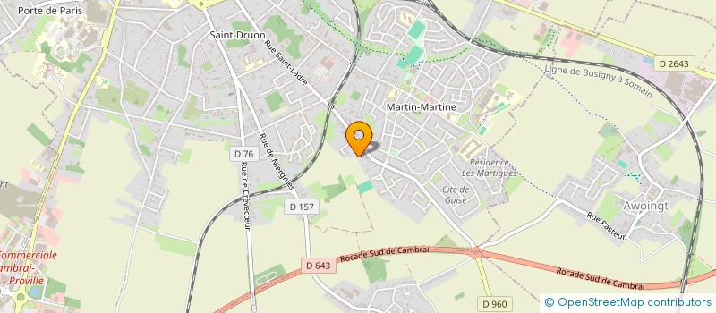 localisation de l'entreprise MADAME GERALDINE BRUET  CAMBRAI