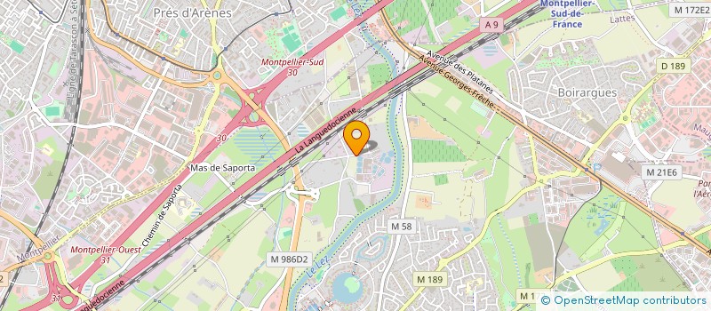 localisation de l'entreprise MADAME GERALDINE BRUYERE à LATTES