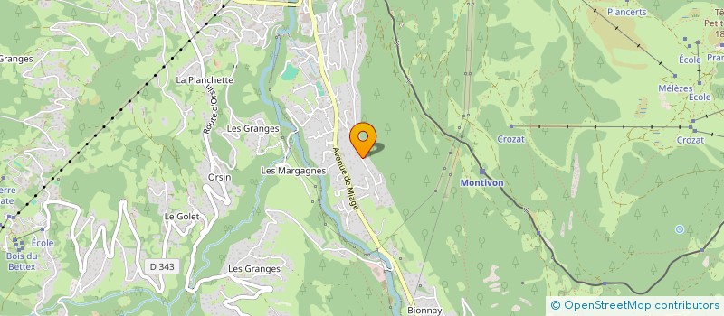 localisation de l'entreprise MADAME GERALDINE BUSSON  SAINT-GERVAIS-LES-BAINS