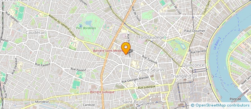 localisation de l'entreprise MADAME GERALDINE CALMON  BORDEAUX