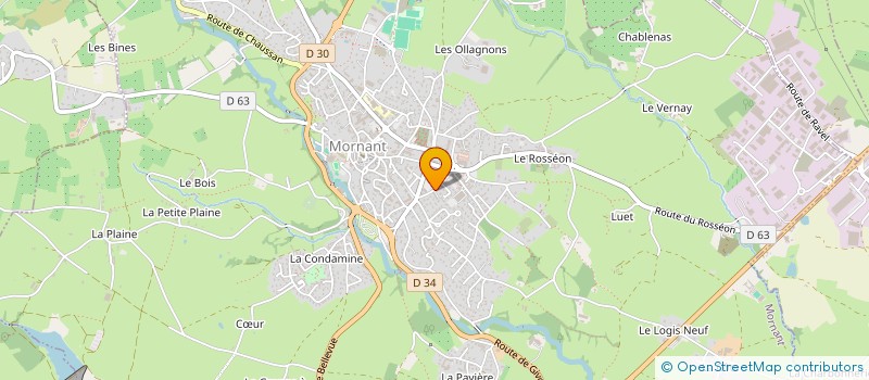 localisation de l'entreprise MADAME GERALDINE CANALI  MORNANT