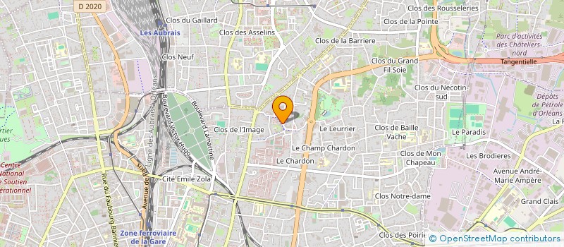 localisation de l'entreprise MADAME GERALDINE CANTINOL à ORLEANS