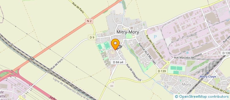 localisation de l'entreprise MADAME GERALDINE CAQUERET  MITRY-MORY