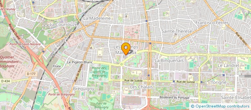 localisation de l'entreprise MADAME GERALDINE CARPENTIER  RENNES